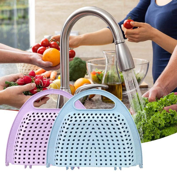 Fruit Drainage Basket Plastic Strainer Storage Basket for Food Fruit