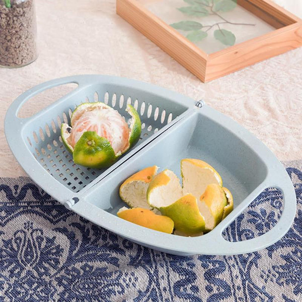 Fruit Drainage Basket Plastic Strainer Storage Basket for Food Fruit